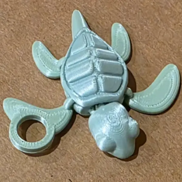 Articulated Sea Turtle Straw Topper