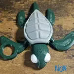 Articulated Sea Turtle Straw Topper