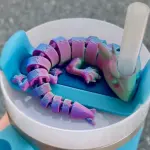 Articulated Flexi Dragon Straw Topper