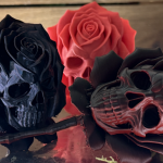 Skullwood Forest Rose – Gothic Skull Flower