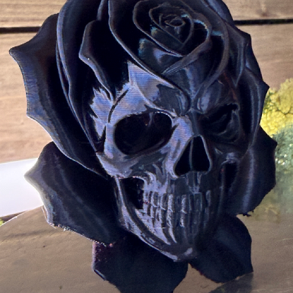 Skullwood Forest Rose – Gothic Skull Flower