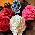 Skullwood Forest Rose – Gothic Skull Flower