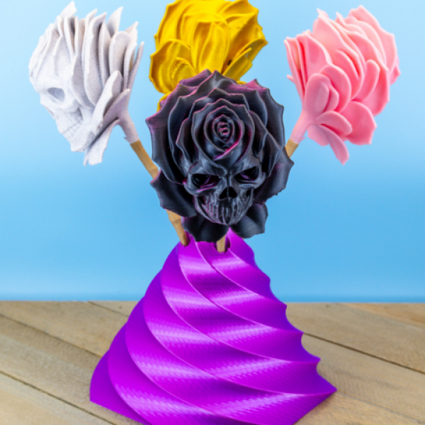 Skullwood Forest Rose – Gothic Skull Flower
