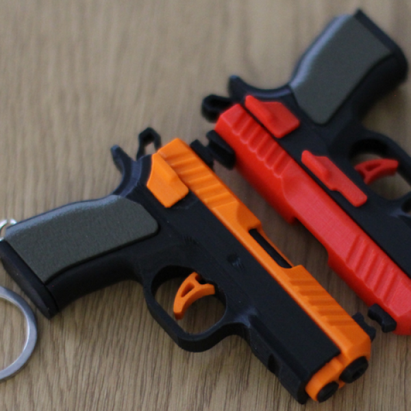 The Tactical Click: Slide-Action Fidget Keychain
