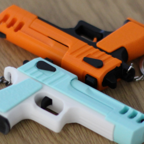 The Tactical Click: Slide-Action Fidget Keychain