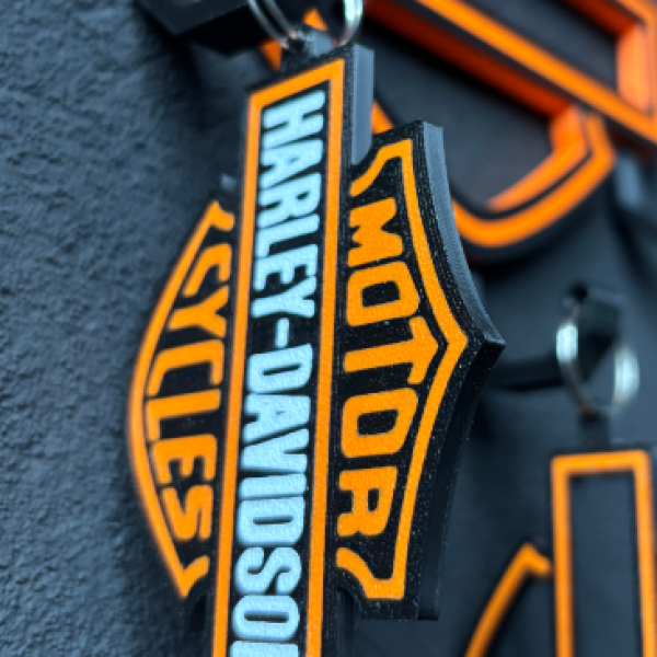 Classic Shield Harley Davidson Motorcycle Keychain