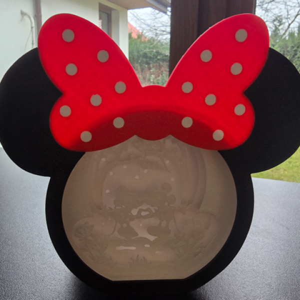 Magic in Every Glow: Minnie Mouse LED Lightbox