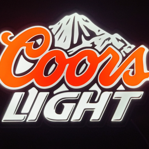 The Silver Bullet Glow: Coors Light LED Lightbox