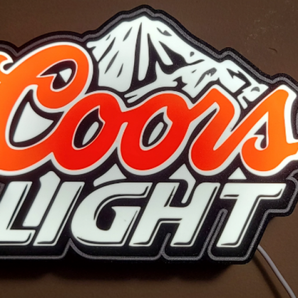 The Silver Bullet Glow: Coors Light LED Lightbox