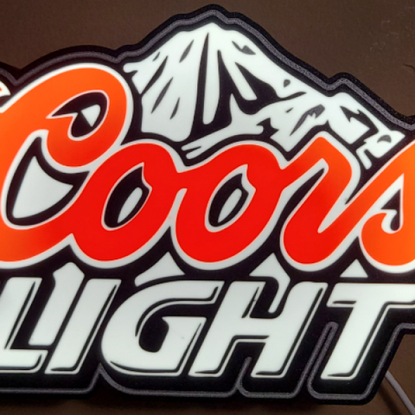 The Silver Bullet Glow: Coors Light LED Lightbox