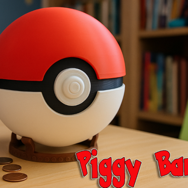 Pokéball Piggy Bank
