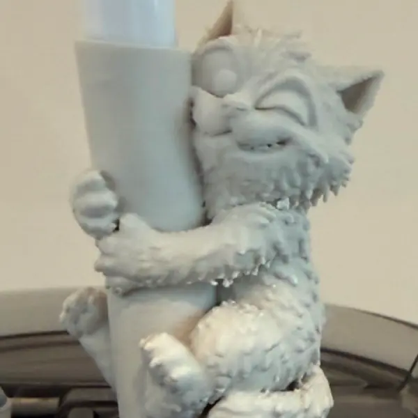 Hugger Cat Straw Topper Buddy