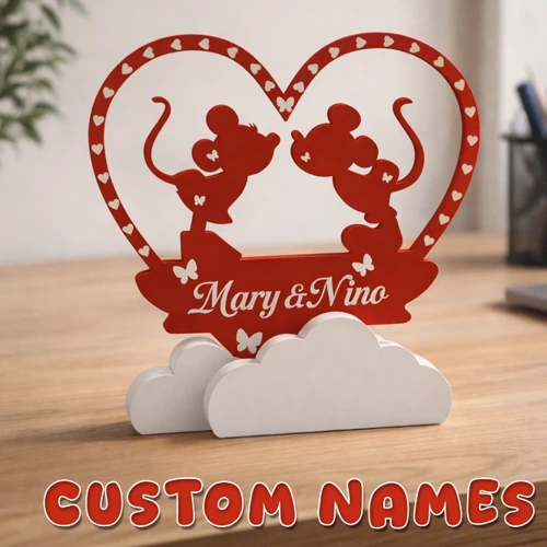Custom Heart with Mice