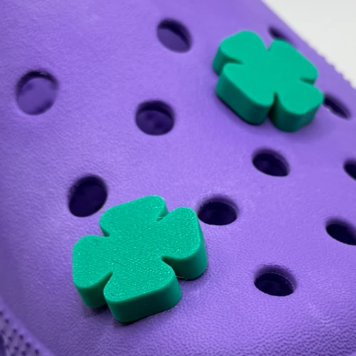 Shamrock Clover Croc Lucky Charm