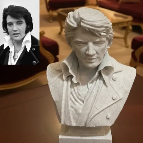 Elvis Presley Bust – “The King” Tribute Sculpture
