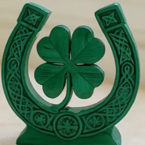Celtic Lucky Horseshoe with Clover