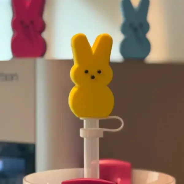 Stanley Easter Peep Straw Topper-Fits Any Size Cup