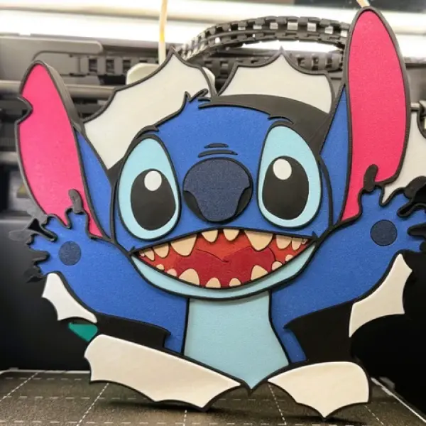 Stitch puzzle wall art