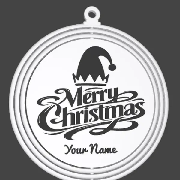 Custom 3D Printed Christmas Ornament