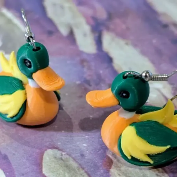 Duck Earrings