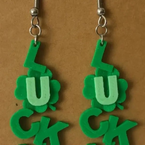 Lucky St Patrick's day earrings