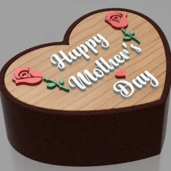 The Treasure Chest of Love: 3D Printed "Happy Mother’s Day" Gift Box