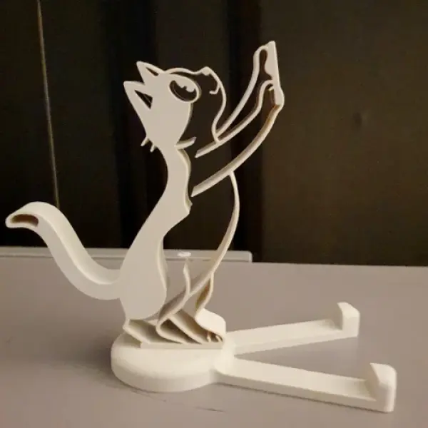Minimalist Cute Cat Phone Stand