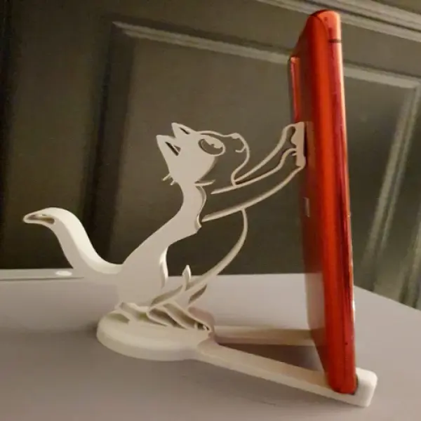 Minimalist Cute Cat Phone Stand