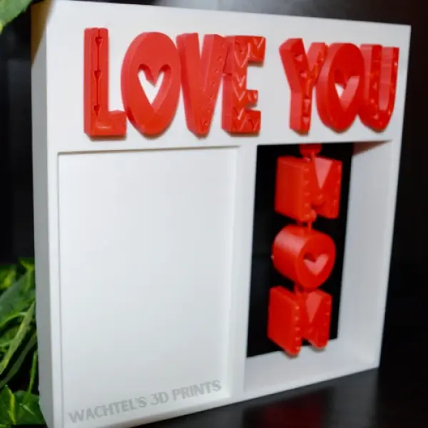 he Keepsake Motion: Articulated "Love You Mom" Photo Frame