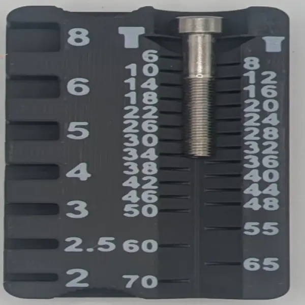 Precision Metric Screw & Bolt Gauge