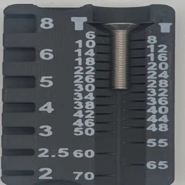 Precision Metric Screw & Bolt Gauge