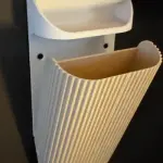 Fluted Wall-Mounted Bathroom Caddy