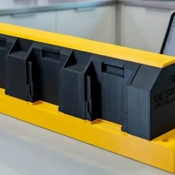 Pro-Grid 6-Slot DeWalt Battery Wall Mount – Heavy-Duty Power Tool Organizer