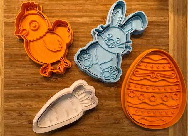 Springtime Baker’s Bundle – 4-Piece Easter Cookie Cutter Set