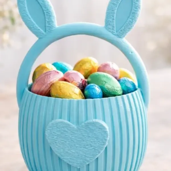 Hoppy Helper: 3D Printed Easter Basket with Bunny Ears