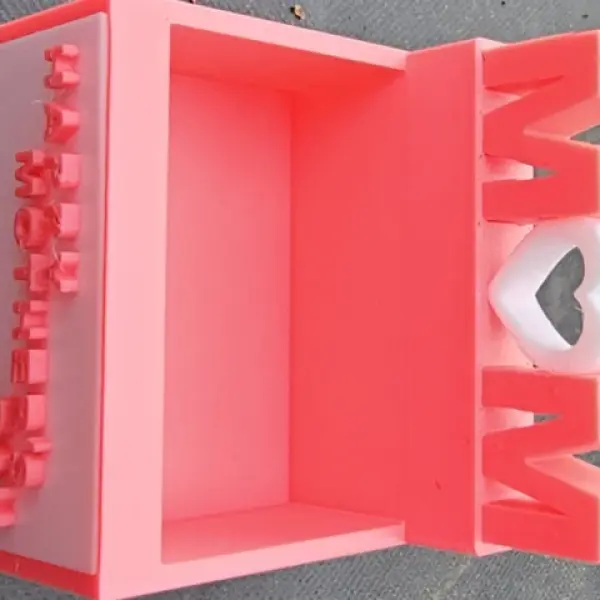 Petals for Mom:  "MOM" Planter Box
