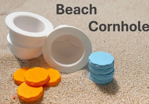 The Portable Beach Edition Cornhole Set