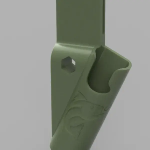 Heavy-Duty Fishing Rod Holder Belt Clip