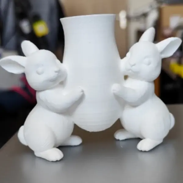 Hopping Blooms: Easter Bunny Vase