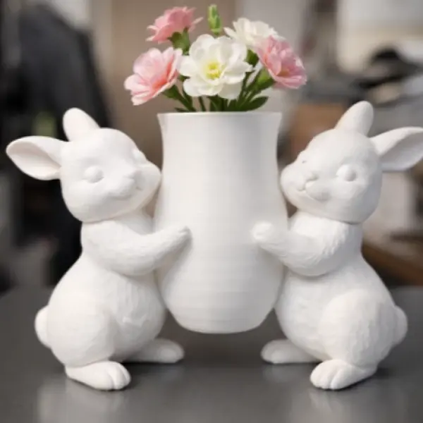 Hopping Blooms: Easter Bunny Vase