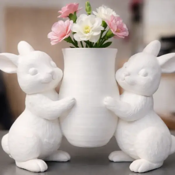 Hopping Blooms: Easter Bunny Vase