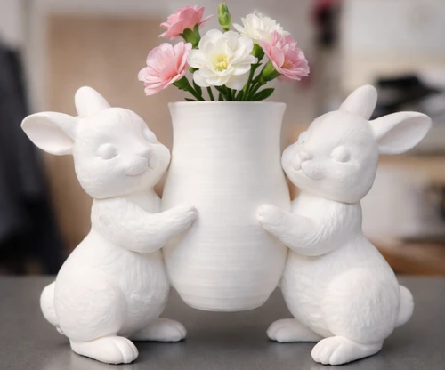 Hopping Blooms: Easter Bunny Vase