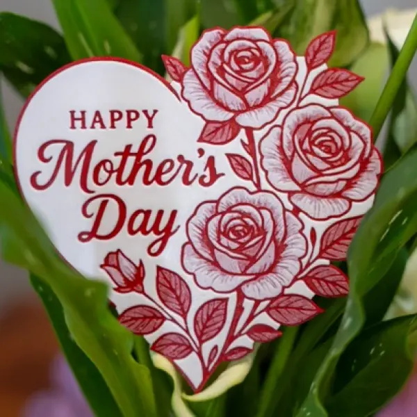 Eternal Bloom: Mother’s Day Heart & Roses