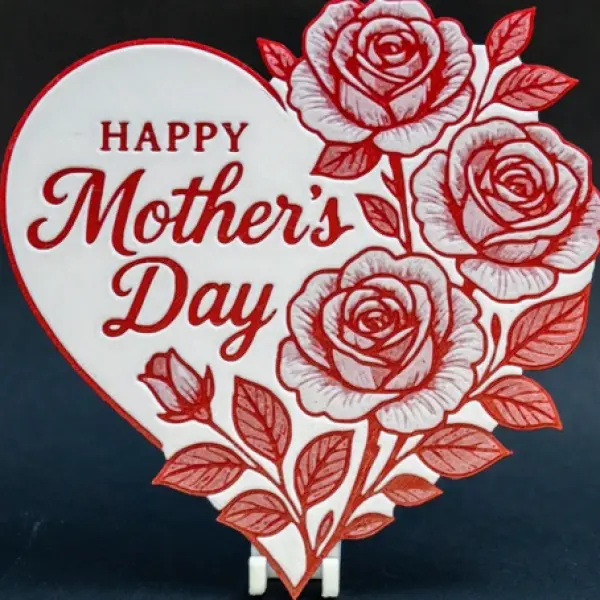 Eternal Bloom: Mother’s Day Heart & Roses
