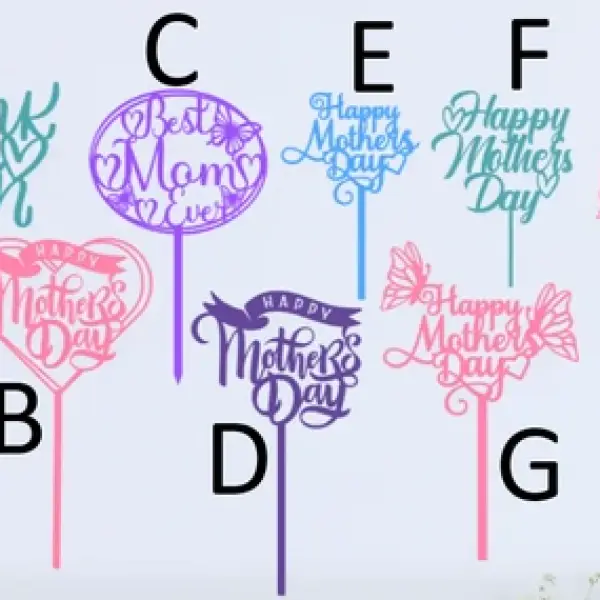 The Finishing Touch: Mother’s Day Elegant Cake Toppers