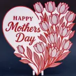 Spring Devotion: 3D Sculpted Mother’s Day Heart & Tulips