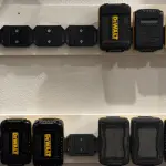 Pro-Grid Modular DeWalt Battery Wall Mount – Heavy-Duty Power Tool Organizer